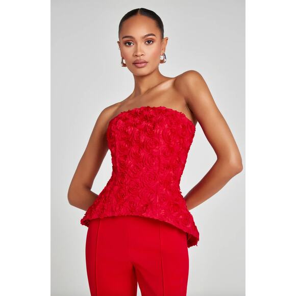 NADINE MERABI Red Skirt Set - Picture 2 of 15